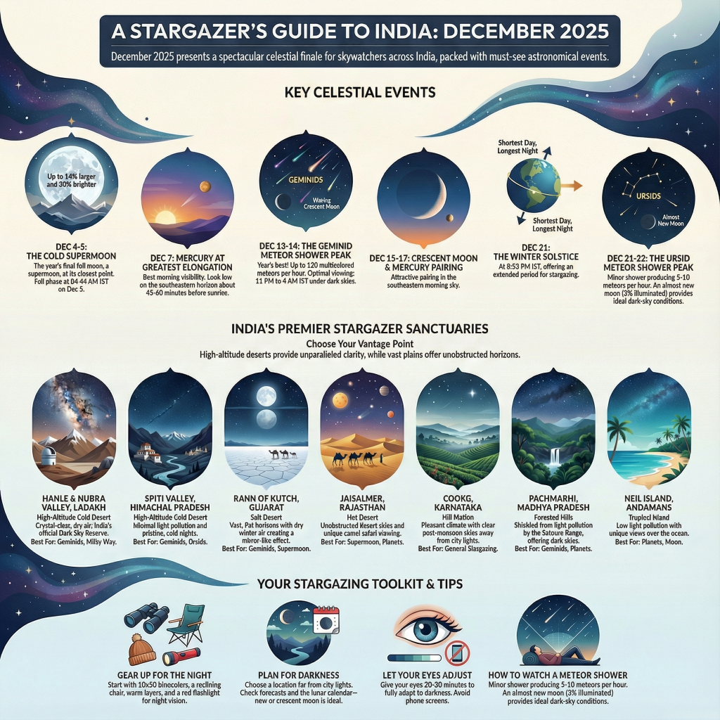 Celestial Spectacles of December 2025