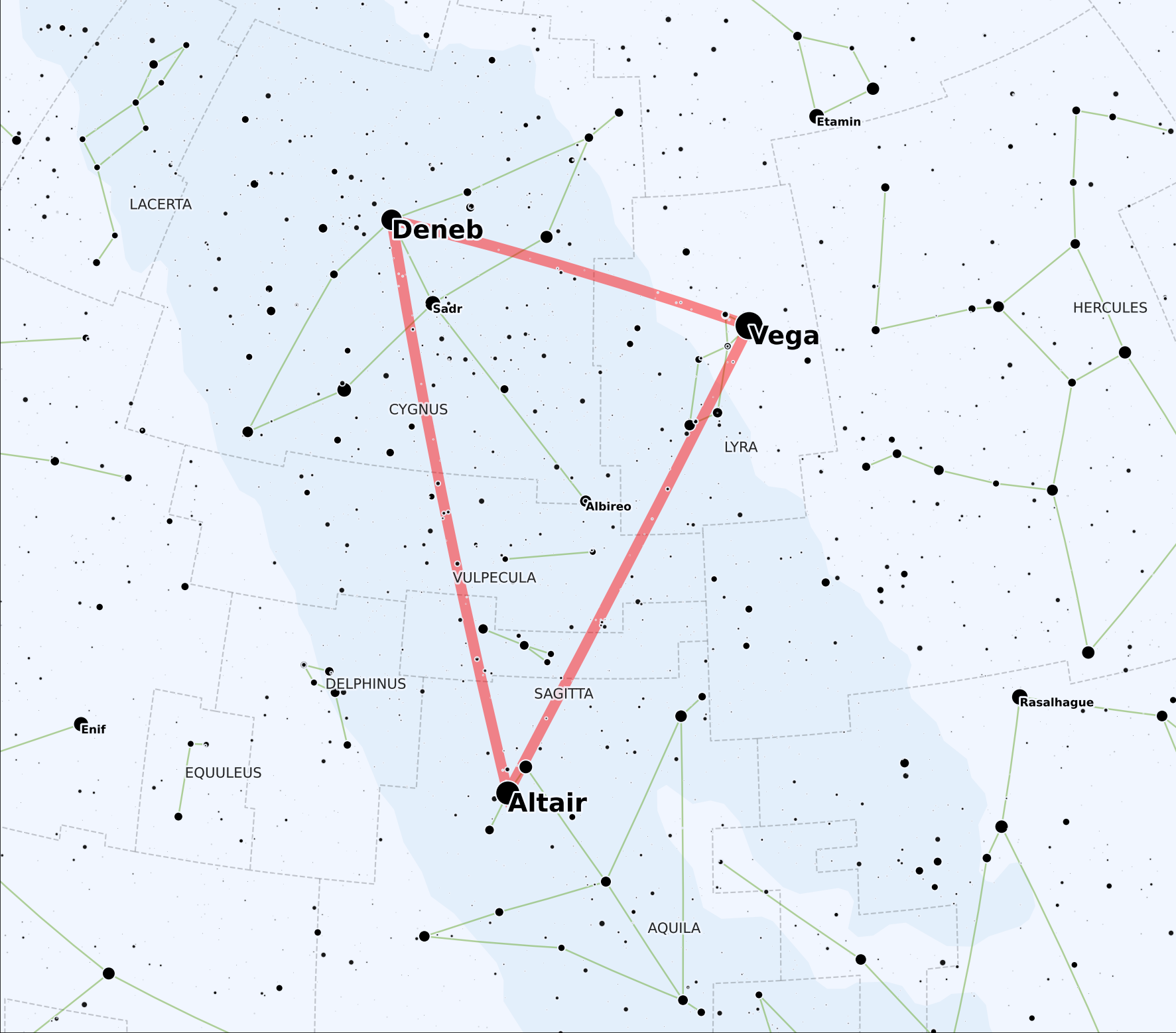 Deneb and the Summer Triangle: Gazing Into One of the Most Distant Stars Visible to the Naked Eye